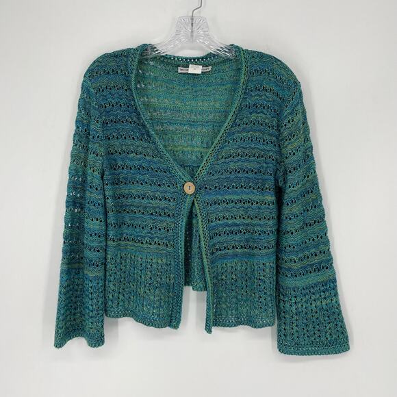 Two-One-Two New York Crochet Knit Sweater Size Small - Picture 3 of 5